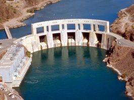 The Parker Dam of the Colorado River